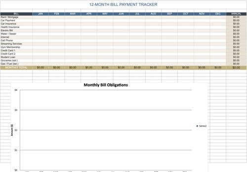 Bill Payment Calendar