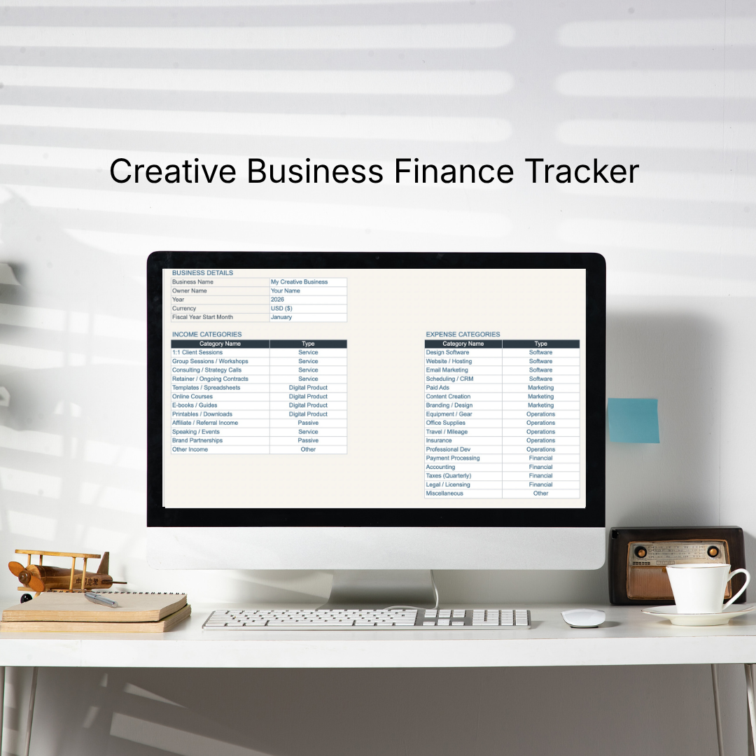 Creative Business Finance Dashboard & Annual Budget System