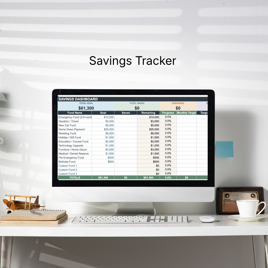 Savings & Sinking Funds Tracker